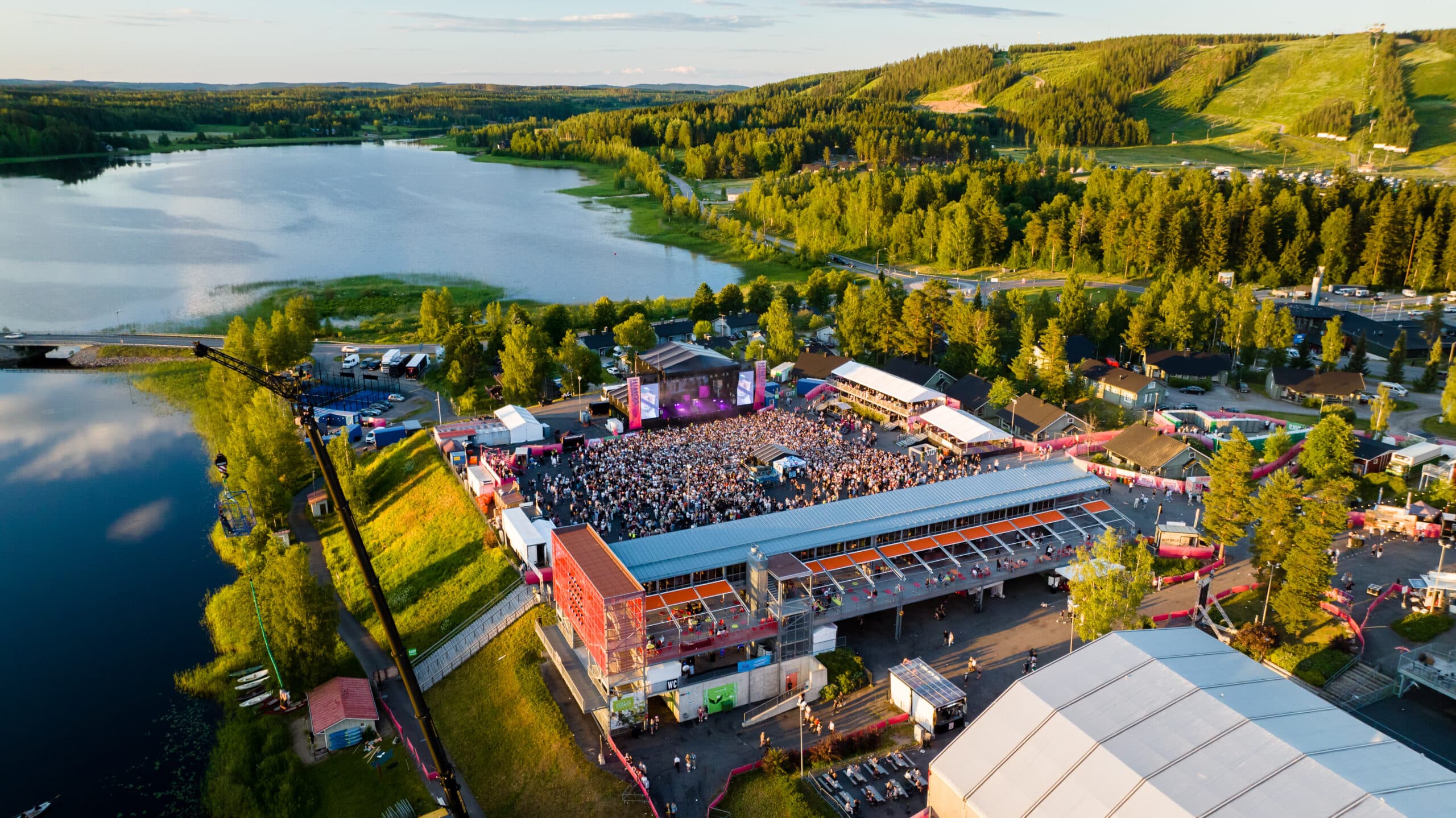 Himos juhannus ilmakuva