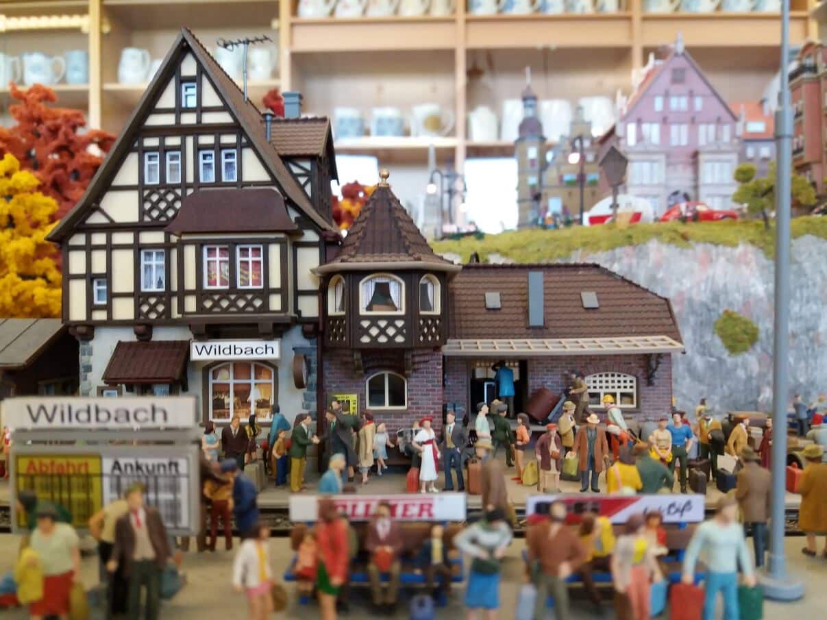 Lelumuseossa oleva pienoismallikaupunki