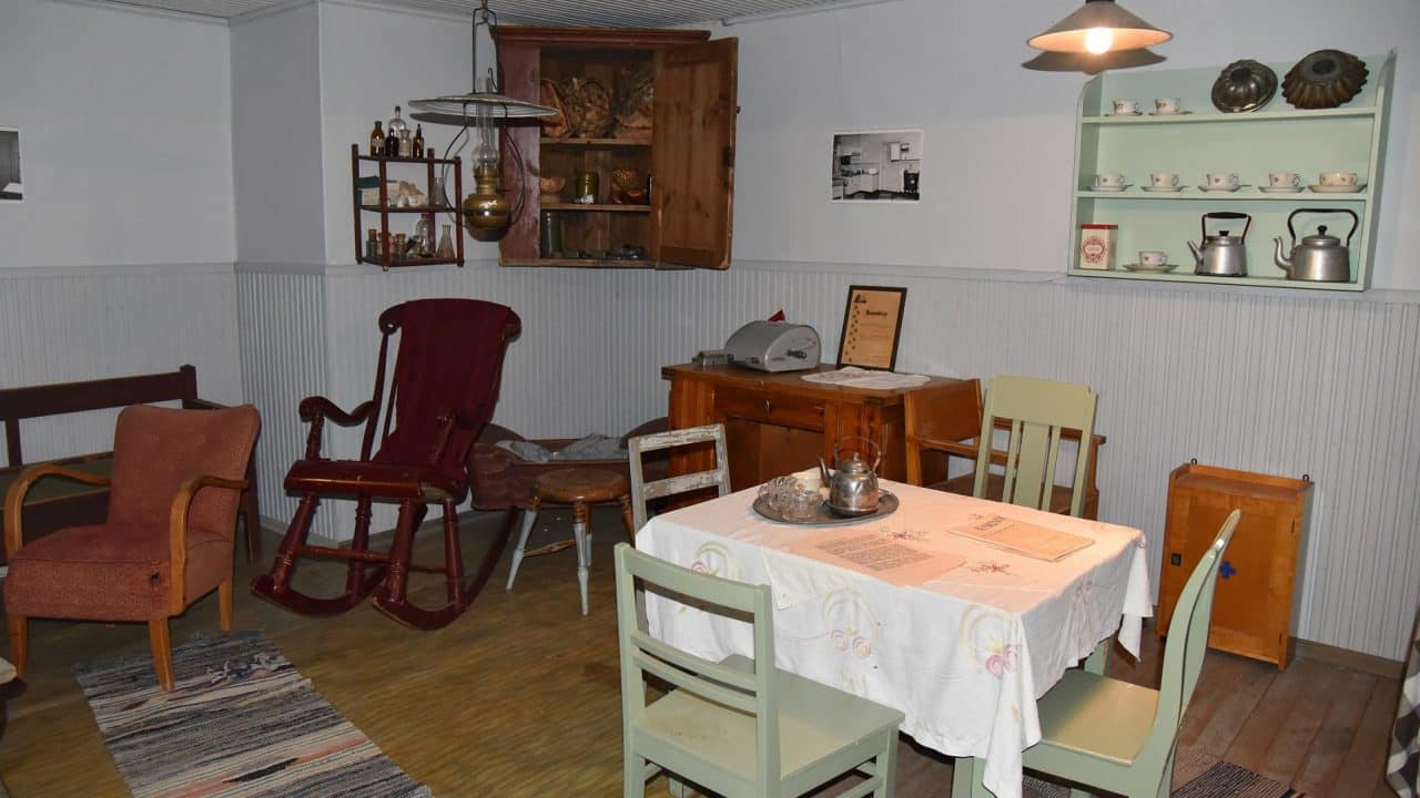 Vanha keittiö maamiehen museossa