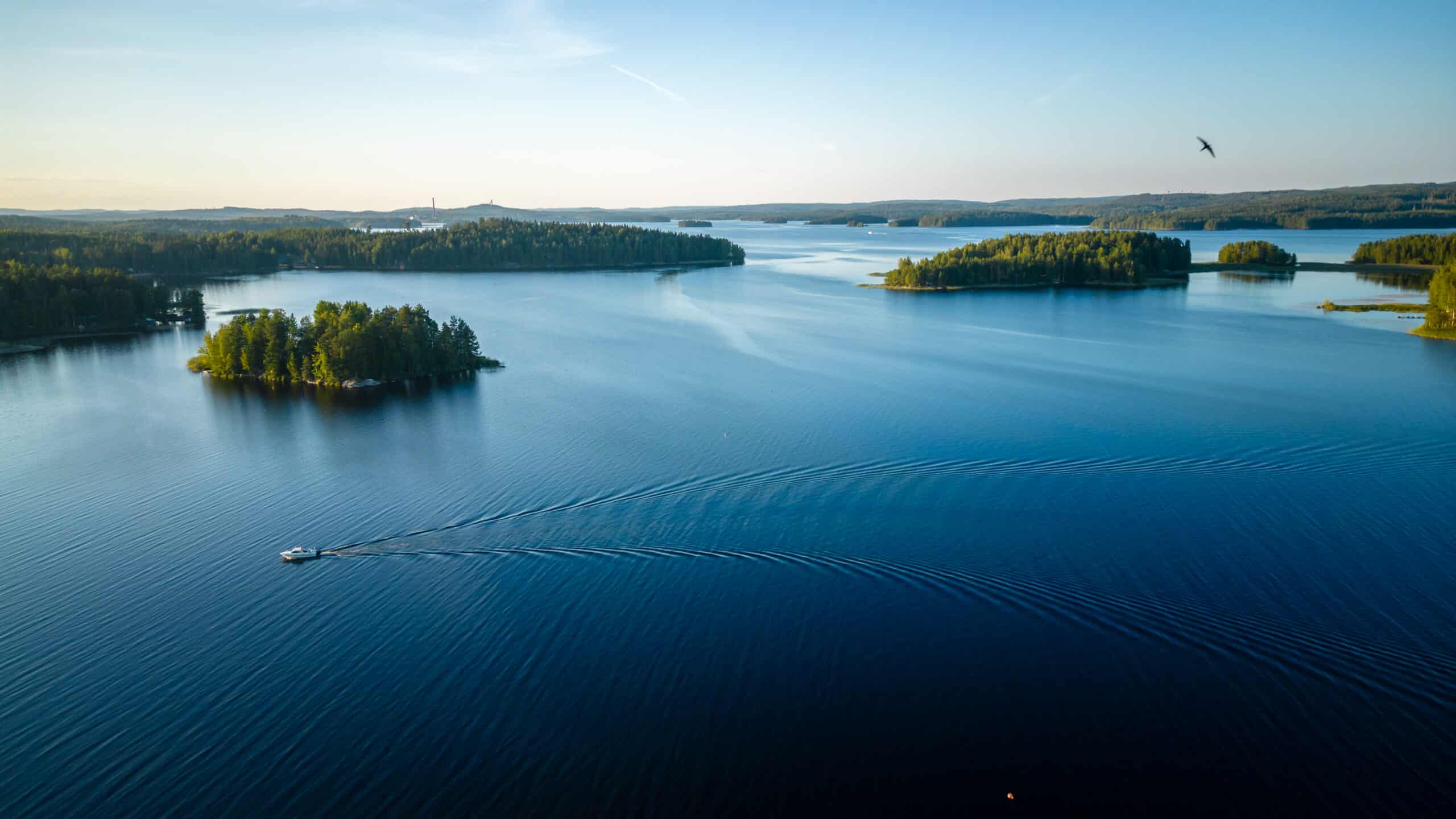 Ilmakuva päijänteeltä.