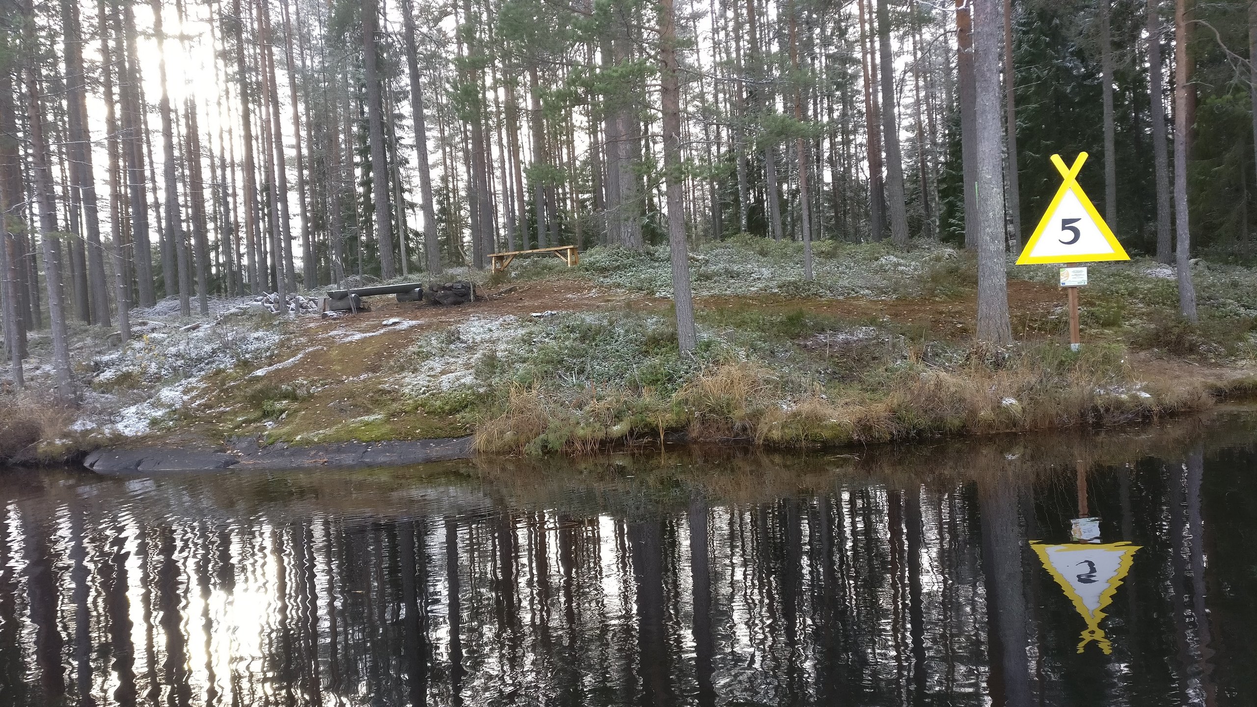 Taukopaikka metsässä