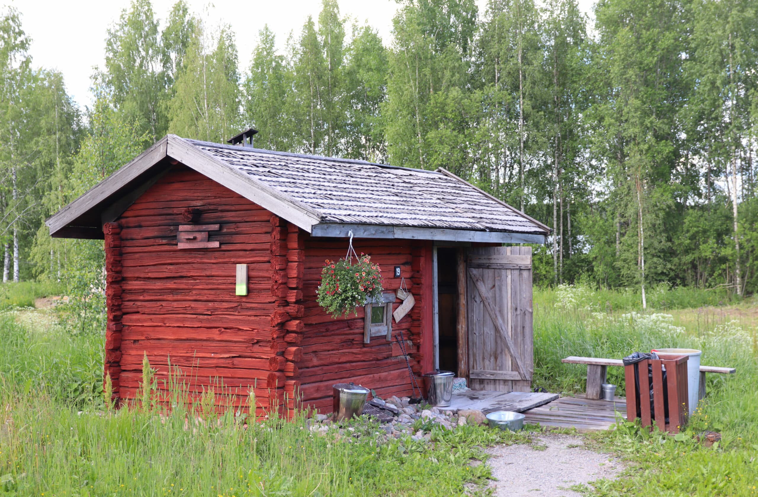 Punainen sauna Saunakylässä